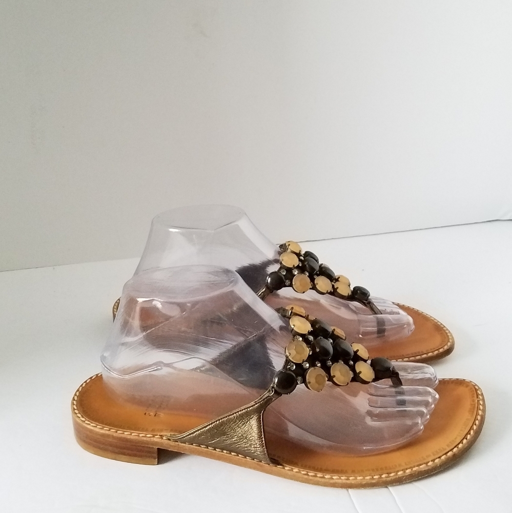 Stuart Weitzman Stone Thong Sandals